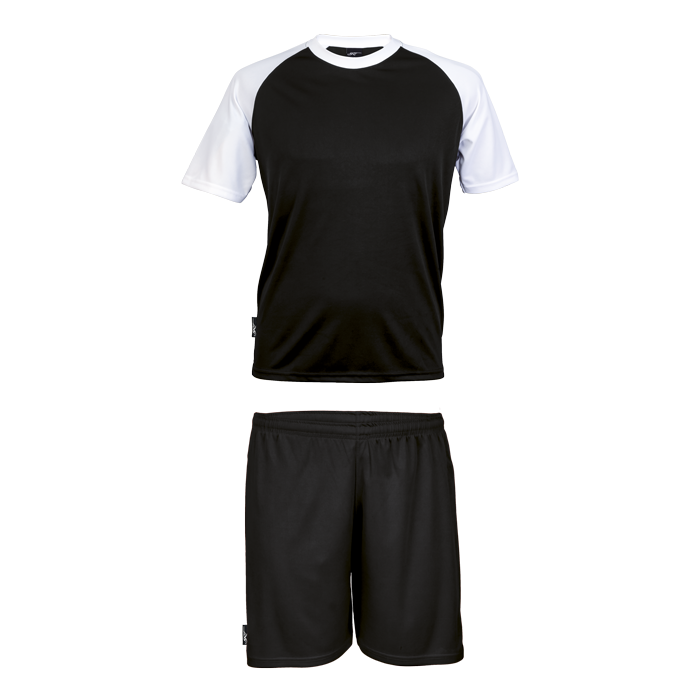 BRT Pitch Soccer Single Set Kiddies - Black/White