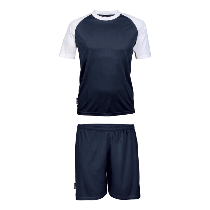 BRT Pitch Soccer Single Set Kiddies - Navy/White