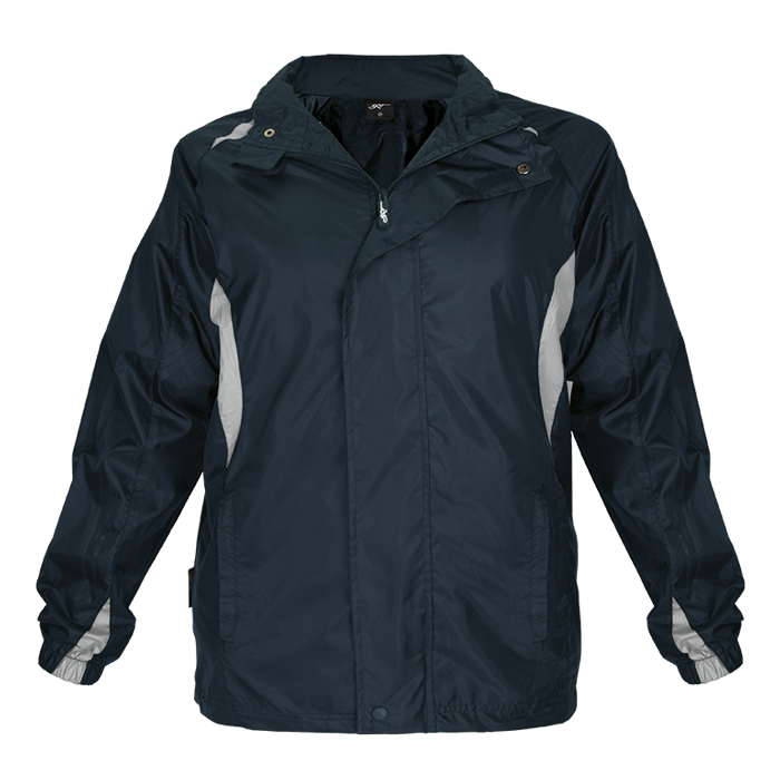 BRT Zone Windbreaker - Navy/Silver