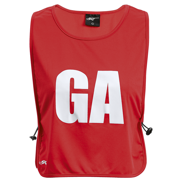 BRT Netball Players Bib Set Of 7 - Red
