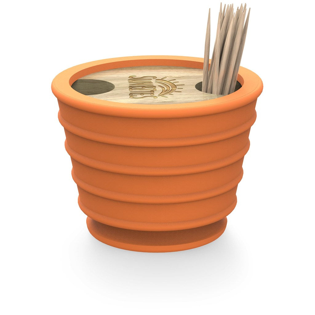 Andy Cartwright Toothpick Holder & Dispenser - ORANGE