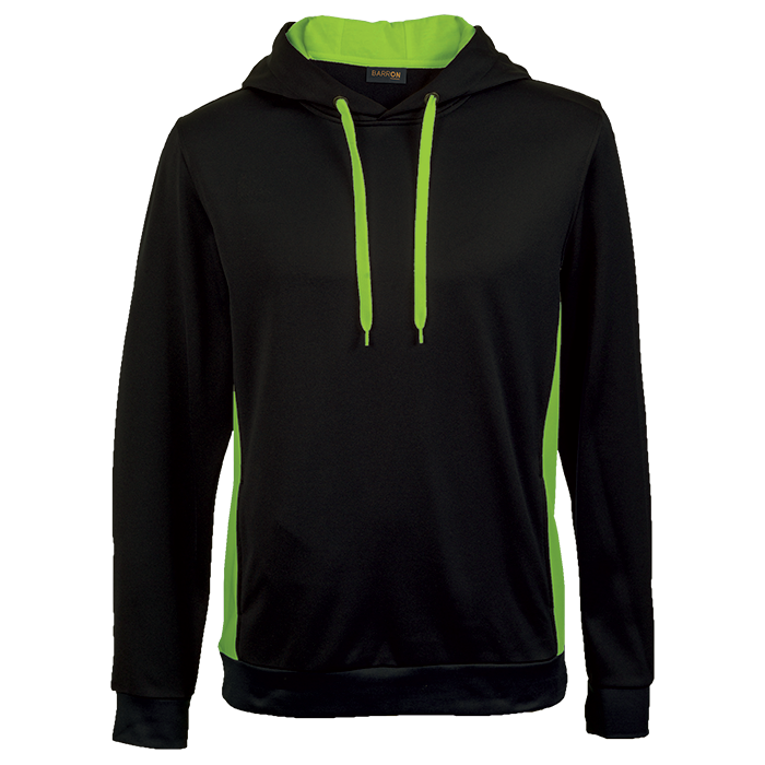 Track Hooded Sweater - Black/Lime