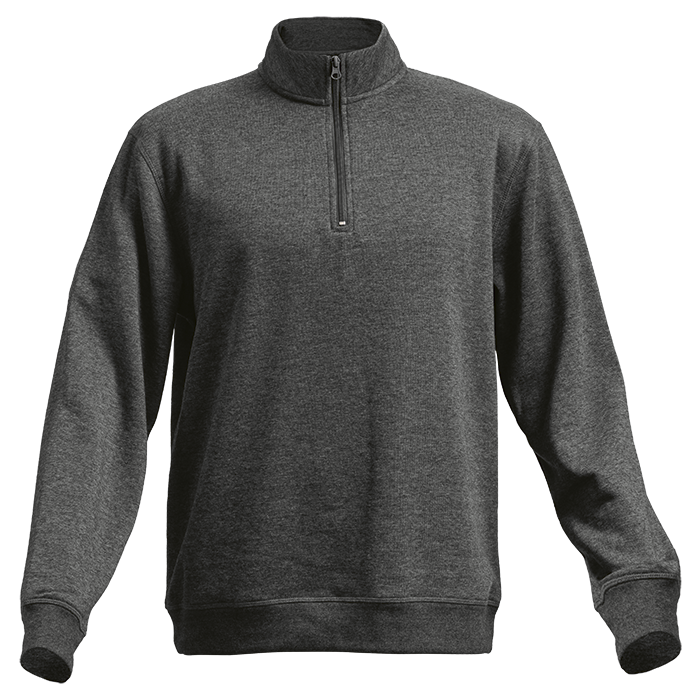 Quinn Quarter Zip Sweater - Charcoal Heather