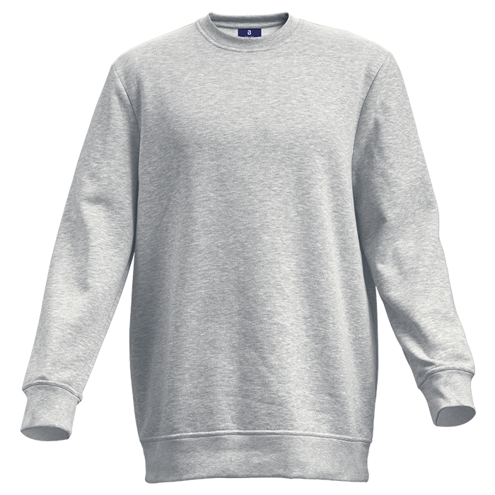 Barron Basic Crew Neck Sweater - Grey Melange