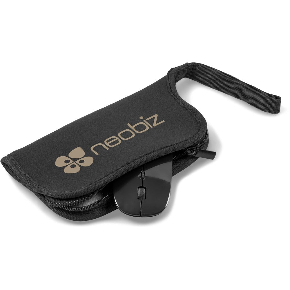 Omega Mouse Pad & Wireless Mouse - BLACK