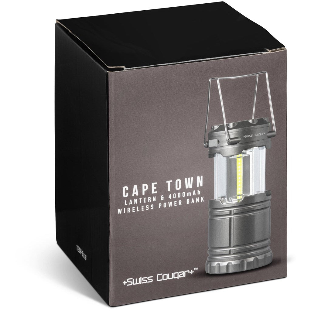 Swiss Cougar Cape Town Lantern & Wireless Charging Power Bank - 4 000mAh