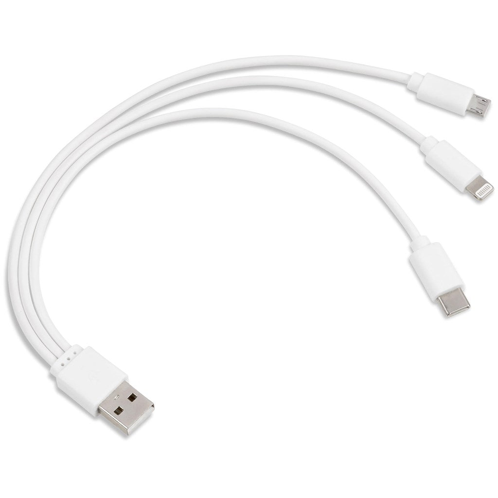 Altitude Hat-Trick Tri-Cable - SOLID WHITE