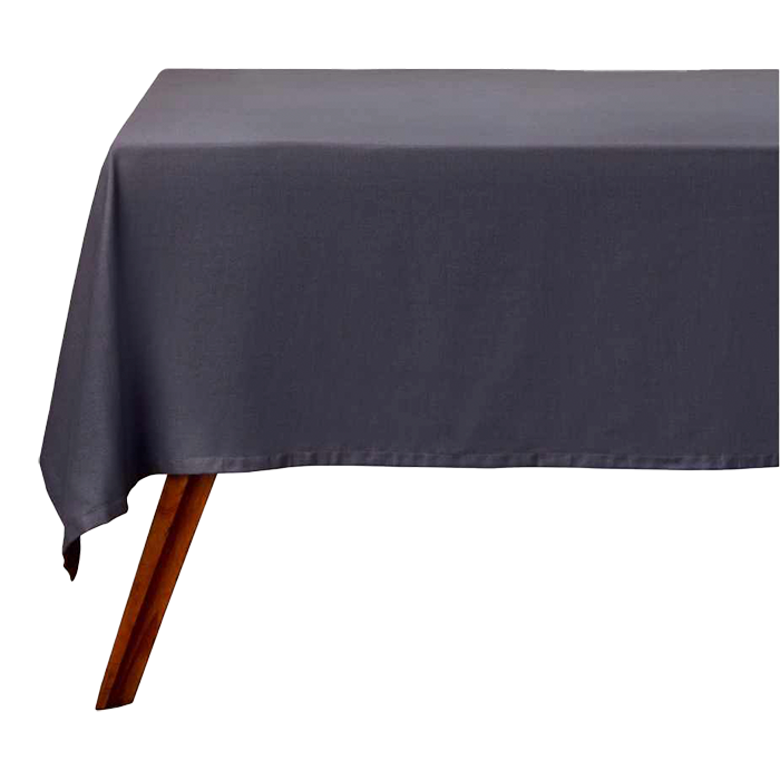 Cotton Classics Rectangular Tablecloth - Charcoal