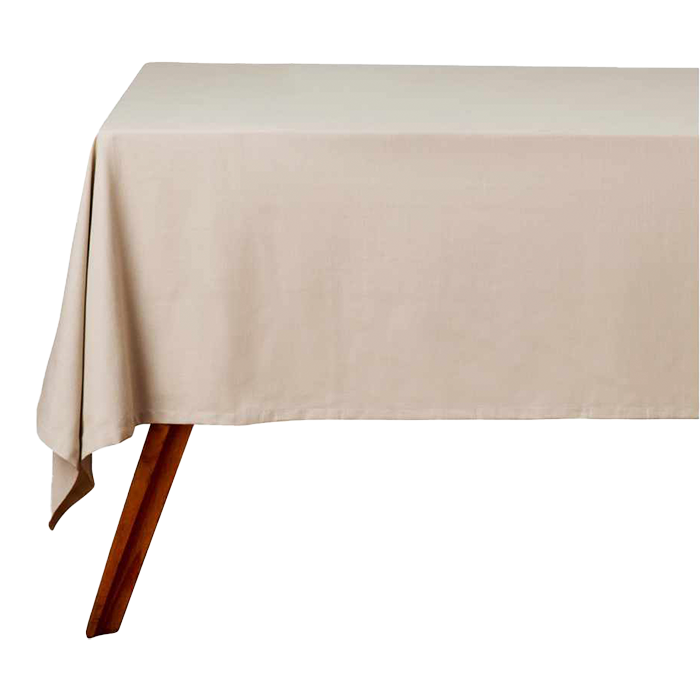 Cotton Classics Rectangular Tablecloth - Taupe