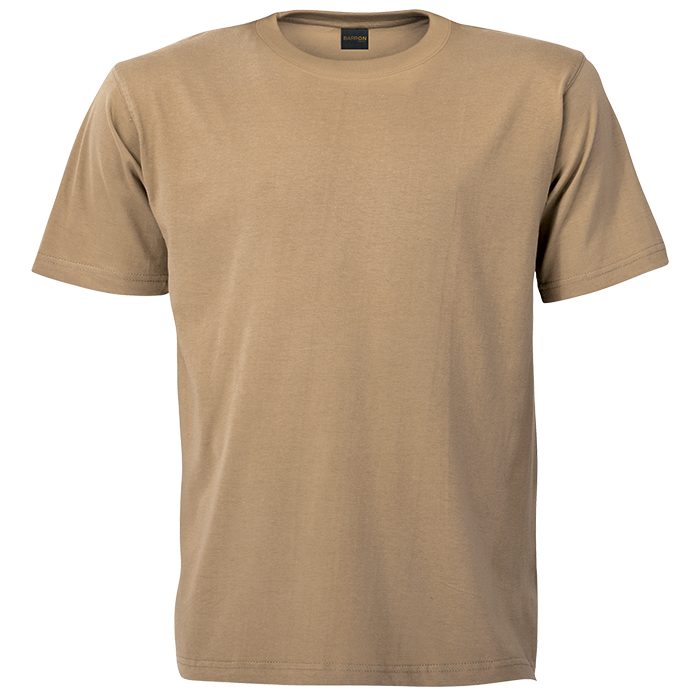 145g Barron Crew Neck T-Shirt - Khaki