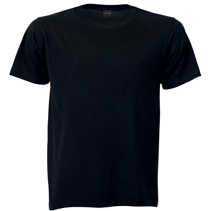 170g Barron Combed Cotton Crew Neck T-Shirt - Black