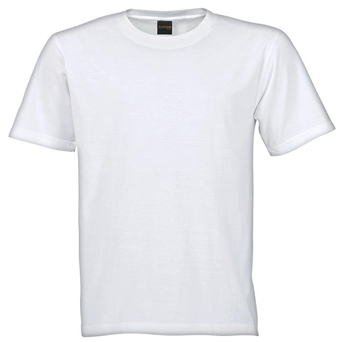 170g Barron Combed Cotton Crew Neck T-Shirt - White