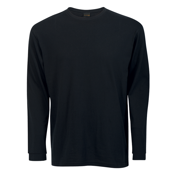 170g Barron Long Sleeve T-Shirt - Black