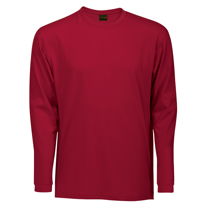 170g Barron Long Sleeve T-Shirt - Red