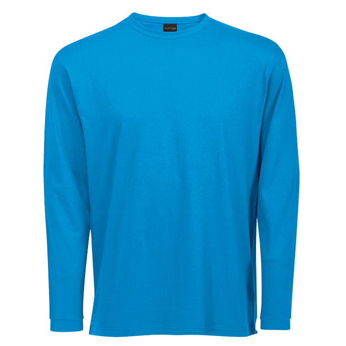 170g Barron Long Sleeve T-Shirt - Sapphire