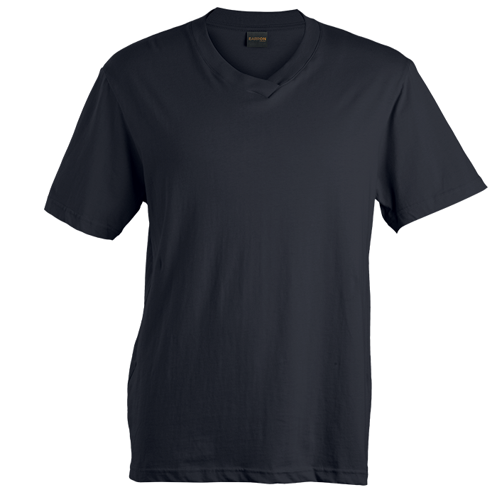 180g Barron V-Neck T-Shirt - Black