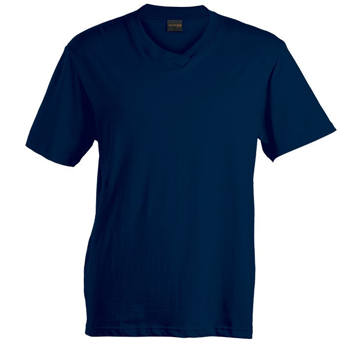 180g Barron V-Neck T-Shirt - Navy