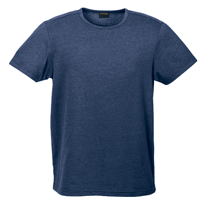 Melange Crew Neck T-Shirt Mens - Navy Melange