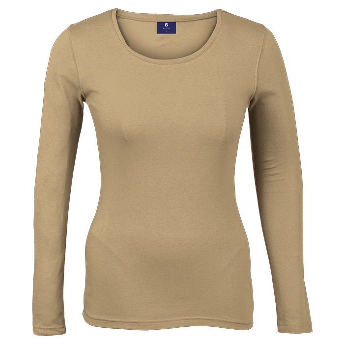 145g Long sleeve T-shirt Ladies - Khaki