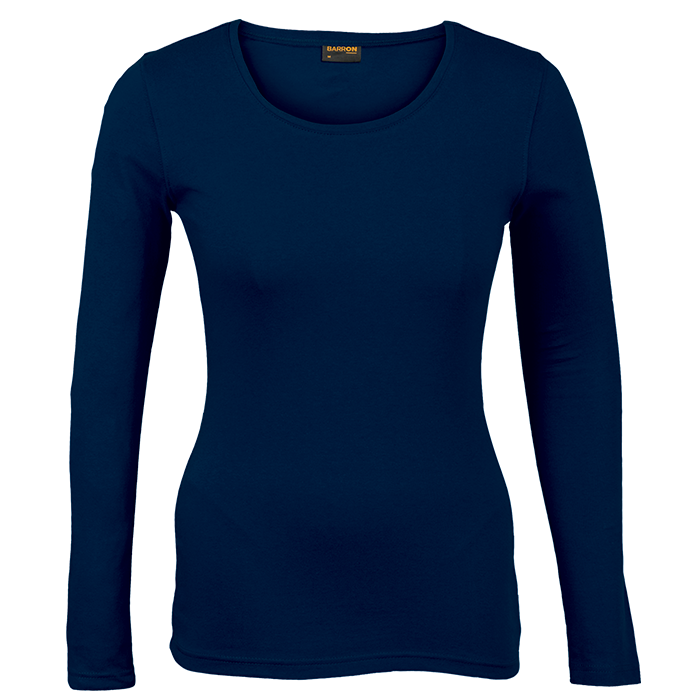 145g Long sleeve T-shirt Ladies - Navy