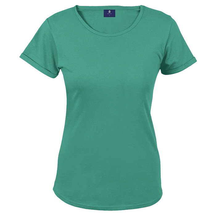 145g Barron Crew Neck T-Shirt Ladies - Aqua
