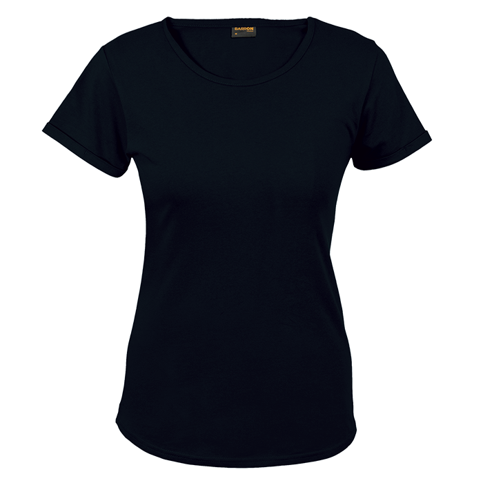 145g Barron Crew Neck T-Shirt Ladies - Black