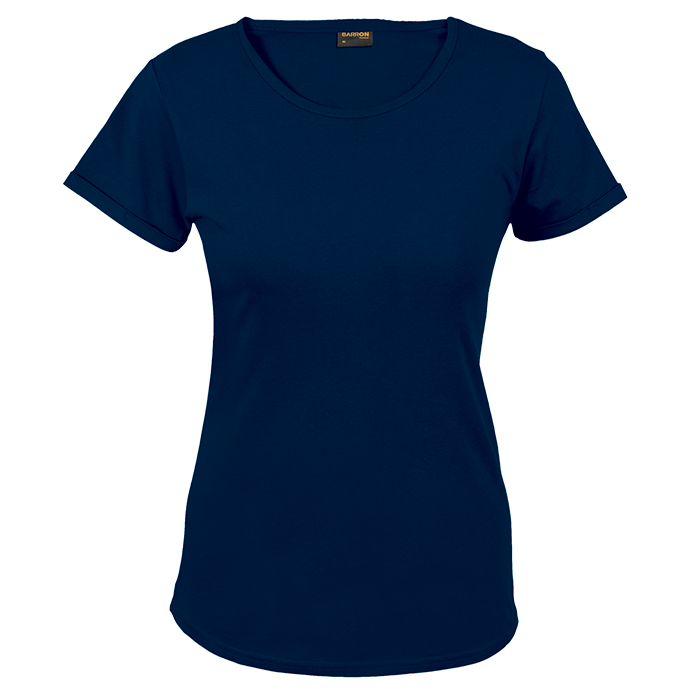 145g Barron Crew Neck T-Shirt Ladies - Navy