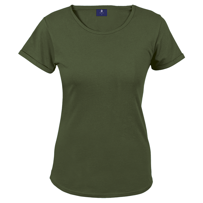 145g Barron Crew Neck T-Shirt Ladies - Olive