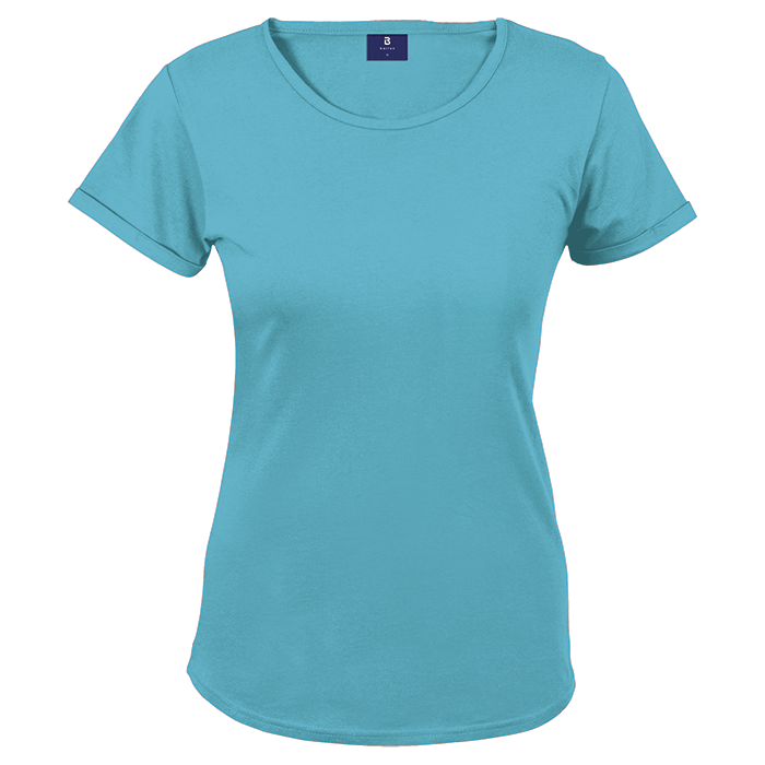 145g Barron Crew Neck T-Shirt Ladies - Turquoise