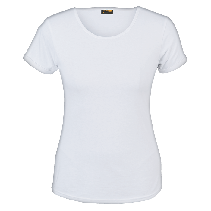 145g Barron Crew Neck T-Shirt Ladies - White
