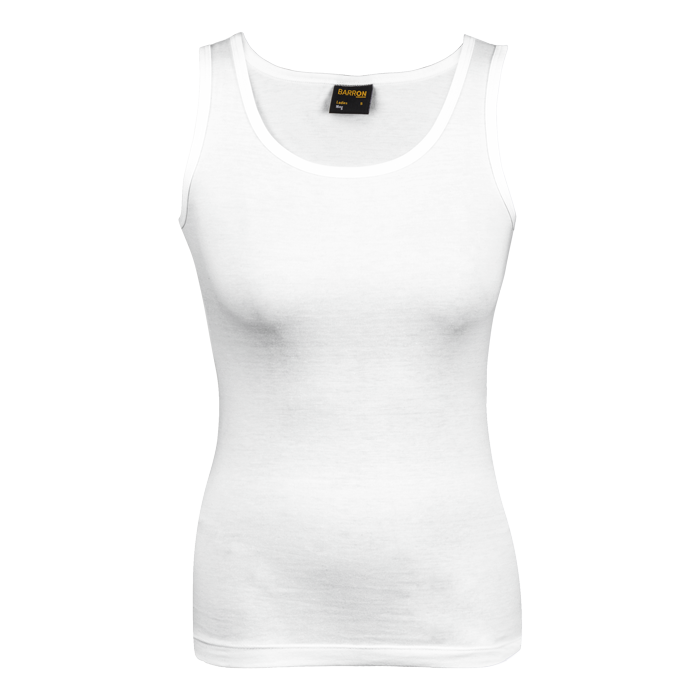 160g Vest Ladies - White