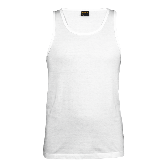 160g Vest Mens - White