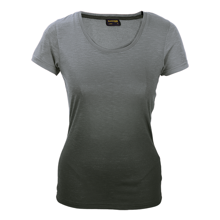 Bailey Crew Neck T-Shirt Ladies - Grey/Charcoal