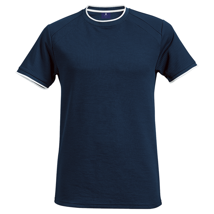 175g Ringer T-Shirt Polyester Eyelet - Navy