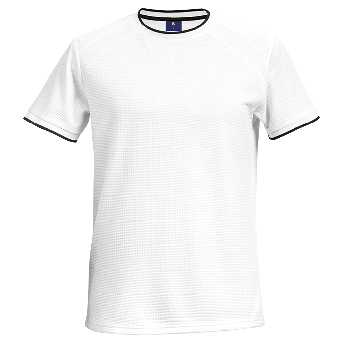 175g Ringer T-Shirt Polyester Eyelet - White