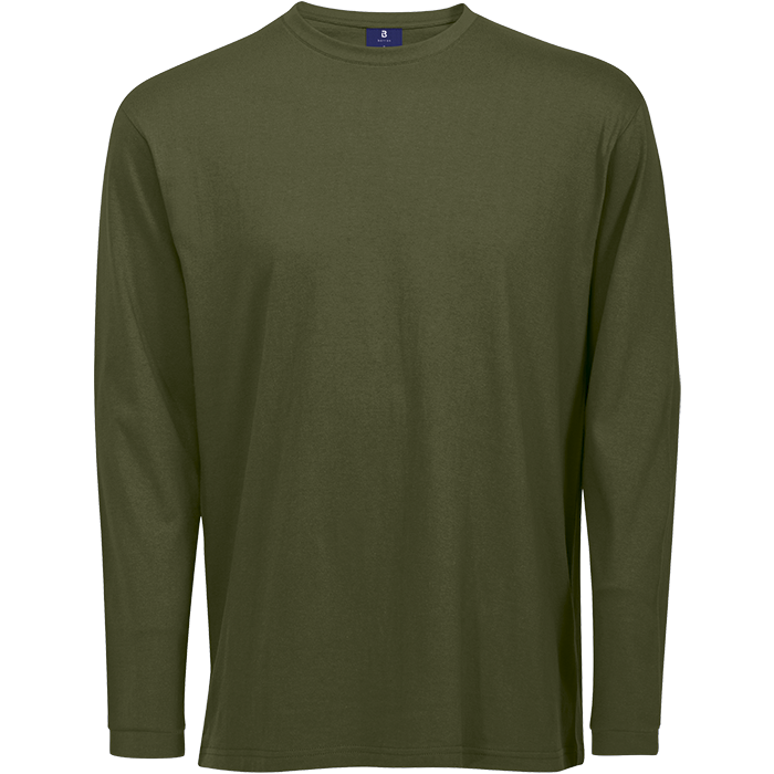 170g Long Sleeve T-Shirt 100% Cotton - Dark Olive