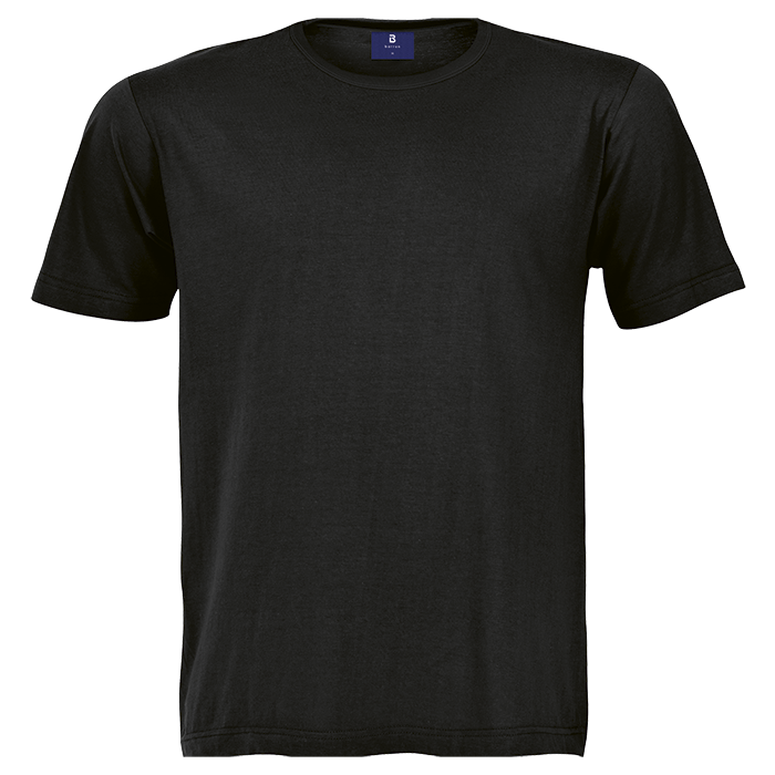 Biodegradable Cotton Crew Neck T-Shirt - Black