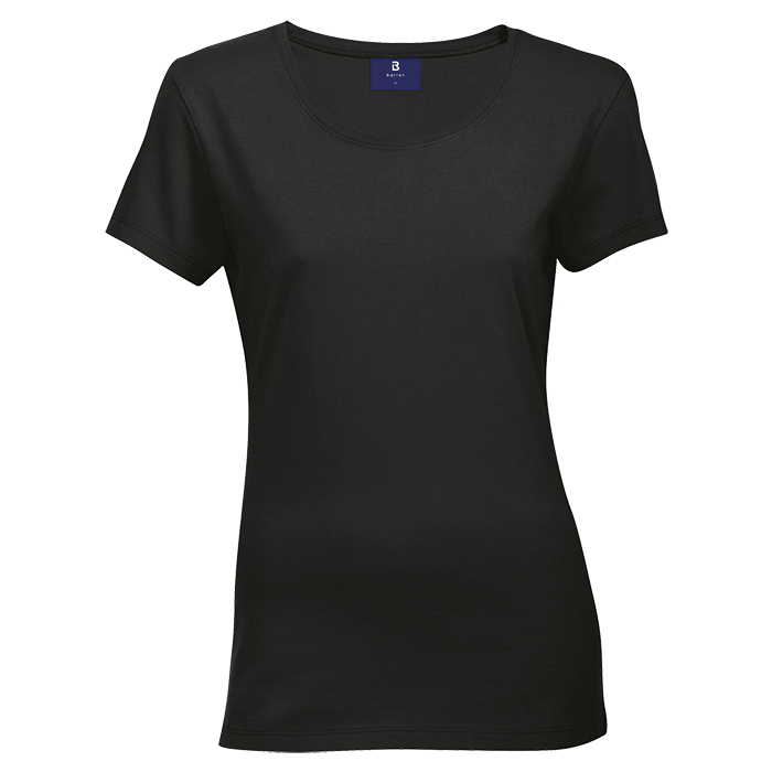 145g Regular Short Sleeve T-Shirt Ladies - Black