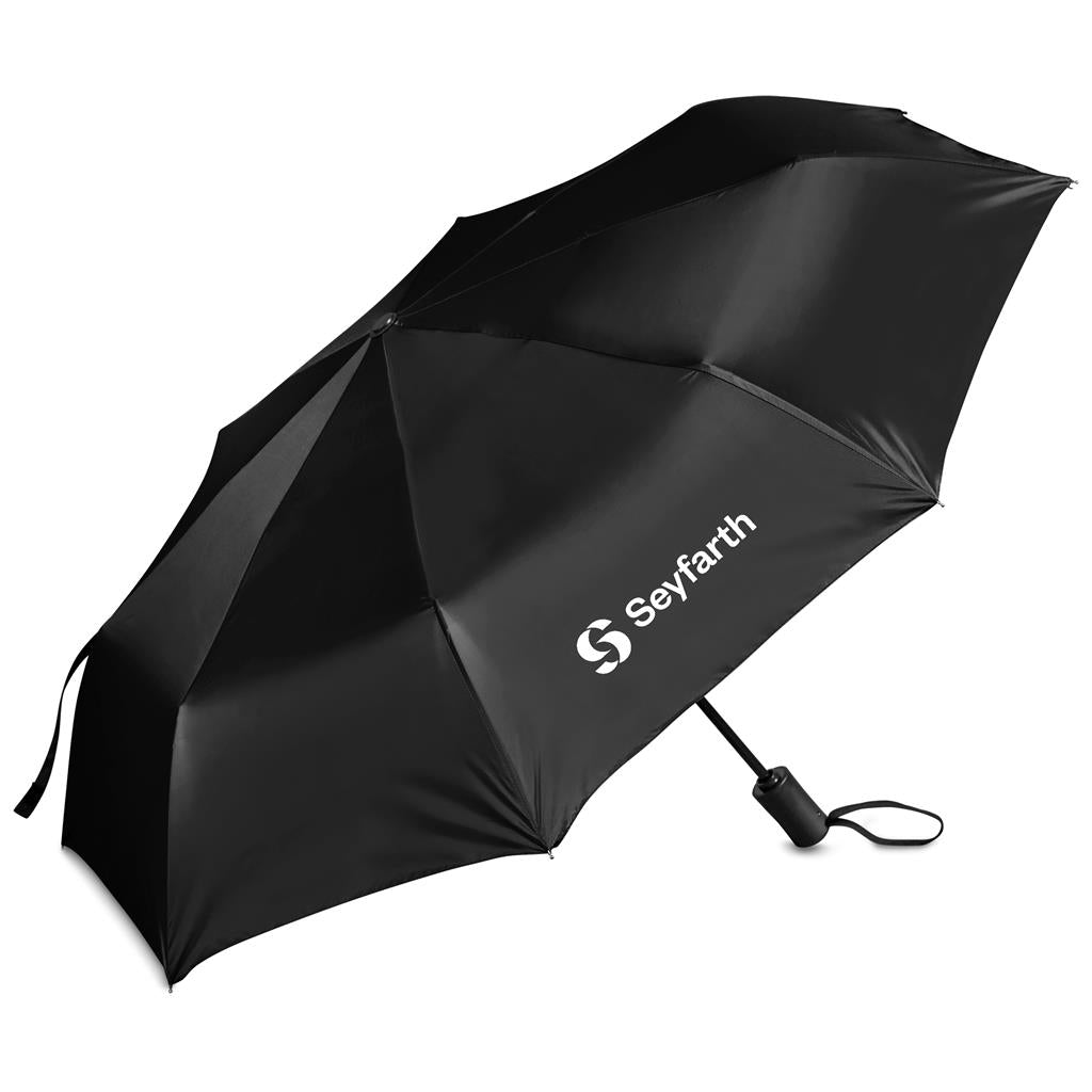 Altitude Fairhaven UV50 Auto-Open Compact Umbrella - BLACK