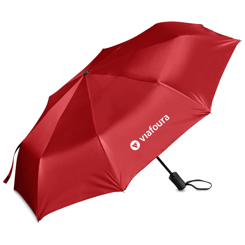 Altitude Fairhaven UV50 Auto-Open Compact Umbrella - RED