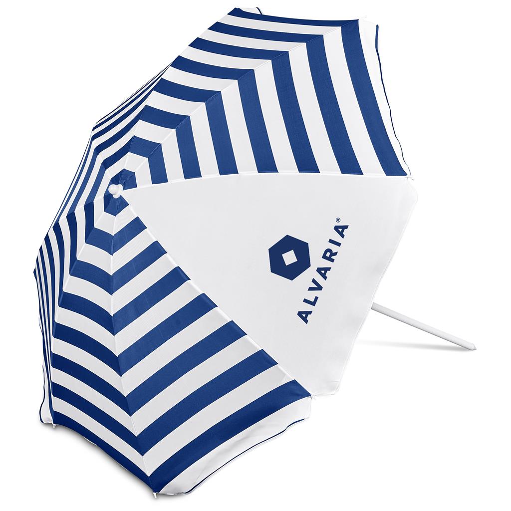 Serendipio Tanereef Stripe Beach Umbrella - NAVY