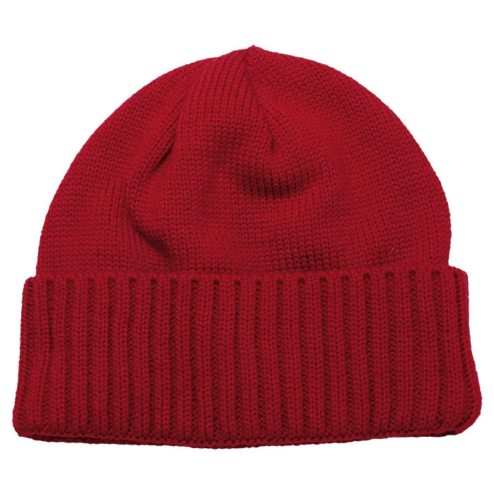 Rib Cuff Beanie - Red