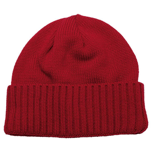 Rib Cuff Beanie - Red