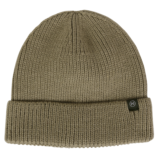 Ribbed Heritage Beanie - Khaki