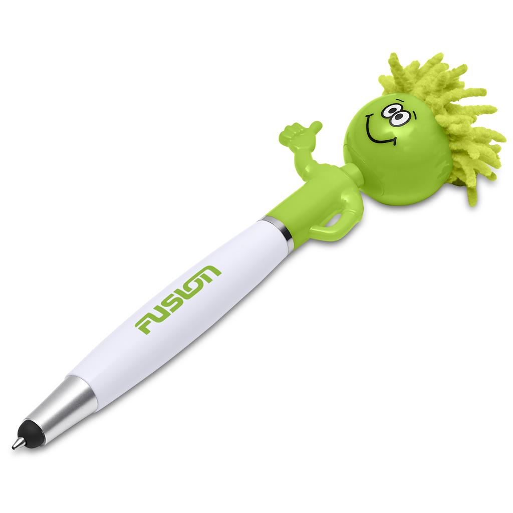 Altitude Moptopper Thumbs-Up Stylus Ball Pen & Screen Cleaner - LIME