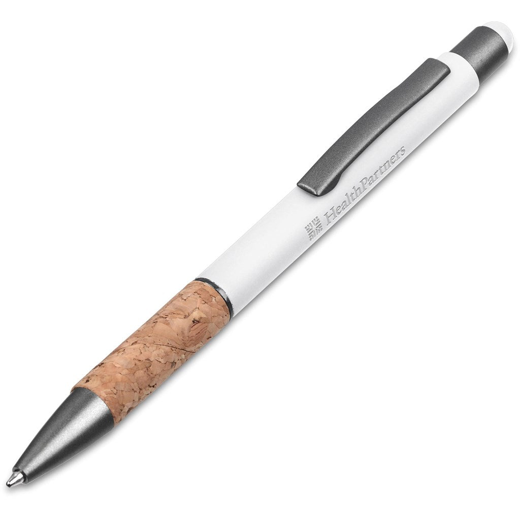 Okiyo Denki Stylus Ball Pen - SOLID WHITE