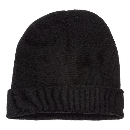Ice Knitted Beanie - Black