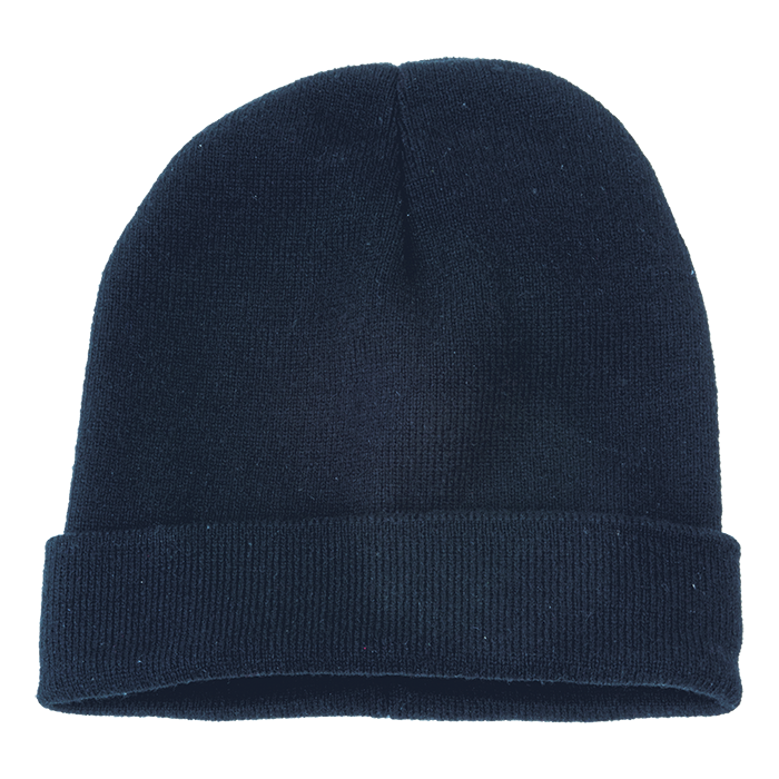 Ice Knitted Beanie - Navy