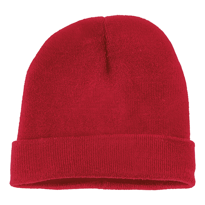 Ice Knitted Beanie - Red