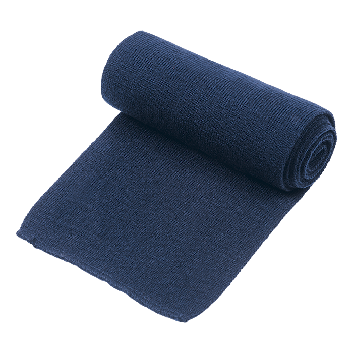 Ice Knitted Scarf - Navy